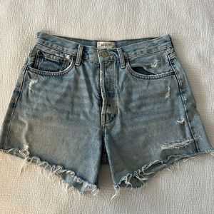 Agolde Parker Long denim shorts